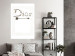Wall Poster Silver Dior - English text with a slight floral motif 130340 additionalThumb 2