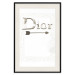 Wall Poster Silver Dior - English text with a slight floral motif 130340 additionalThumb 19