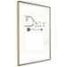 Wall Poster Silver Dior - English text with a slight floral motif 130340 additionalThumb 7