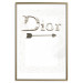 Wall Poster Silver Dior - English text with a slight floral motif 130340 additionalThumb 25