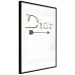 Wall Poster Silver Dior - English text with a slight floral motif 130340 additionalThumb 11