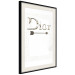 Wall Poster Silver Dior - English text with a slight floral motif 130340 additionalThumb 2