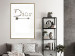 Wall Poster Silver Dior - English text with a slight floral motif 130340 additionalThumb 5