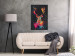 Canvas Striking Stag (1-piece) Vertical - colorful abstract deer 130440 additionalThumb 3