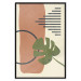 Poster Nature's Geometry - green leaf among figures in an abstract motif 131840 additionalThumb 18