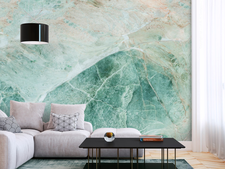 Photo Wallpaper Turquoise Marble 134640