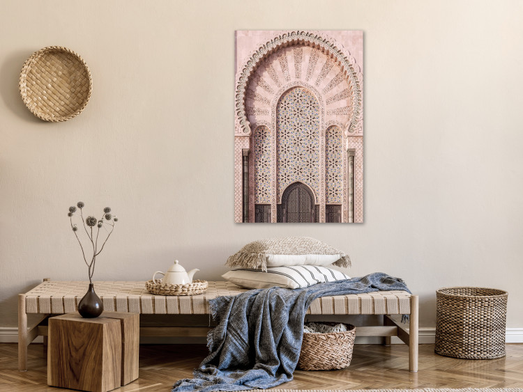 Canvas Art Print Ornate Gate (1-piece) Vertical - architecture in Arab motif 134740 additionalImage 3