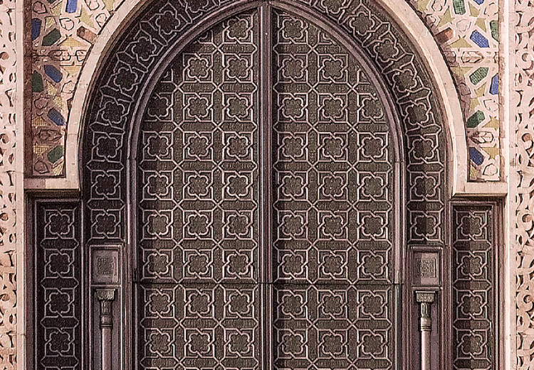 Canvas Art Print Ornate Gate (1-piece) Vertical - architecture in Arab motif 134740 additionalImage 5
