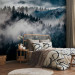 Wall Mural Misty landscape - abstract with whale in misty forest with clouds 135140 additionalThumb 2