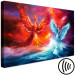 Canvas Print Phoenix and swan - abstract fight two elements - water and fire 135940 additionalThumb 6
