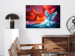 Canvas Print Phoenix and swan - abstract fight two elements - water and fire 135940 additionalThumb 3