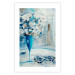 Poster Bouquet of Hope - flowers in a vase and a woman in a blue composition 136040 additionalThumb 4
