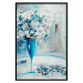 Poster Bouquet of Hope - flowers in a vase and a woman in a blue composition 136040 additionalThumb 3