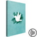 Canvas Print Peace Dove (1-piece) Vertical - white bird and green plants 142440 additionalThumb 6