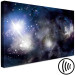 Canvas Print Blue Cosmos (1-piece) Wide - unusual galactic landscape 143740 additionalThumb 6