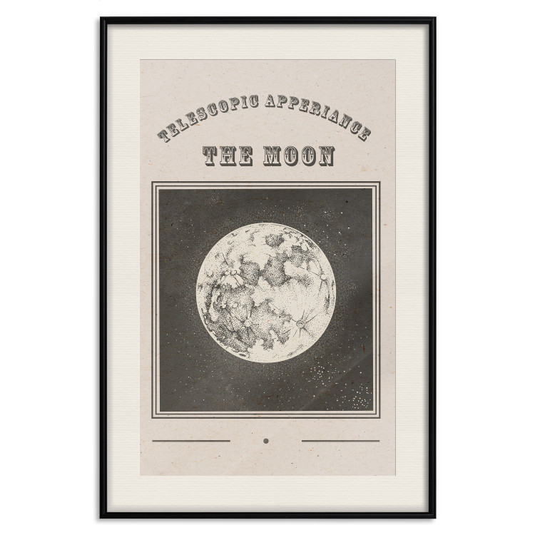 Poster Moon View - Illustration Stylized as an Old Engraving From the Album 146140 additionalImage 24