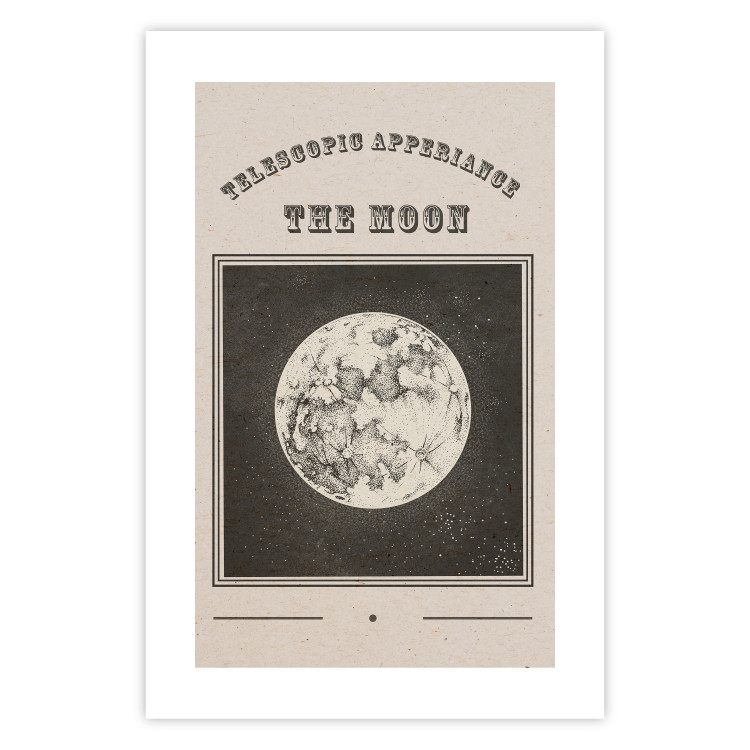 Poster Moon View - Illustration Stylized as an Old Engraving From the Album 146140 additionalImage 22