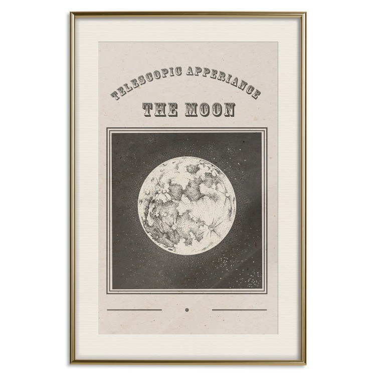 Poster Moon View - Illustration Stylized as an Old Engraving From the Album 146140 additionalImage 27