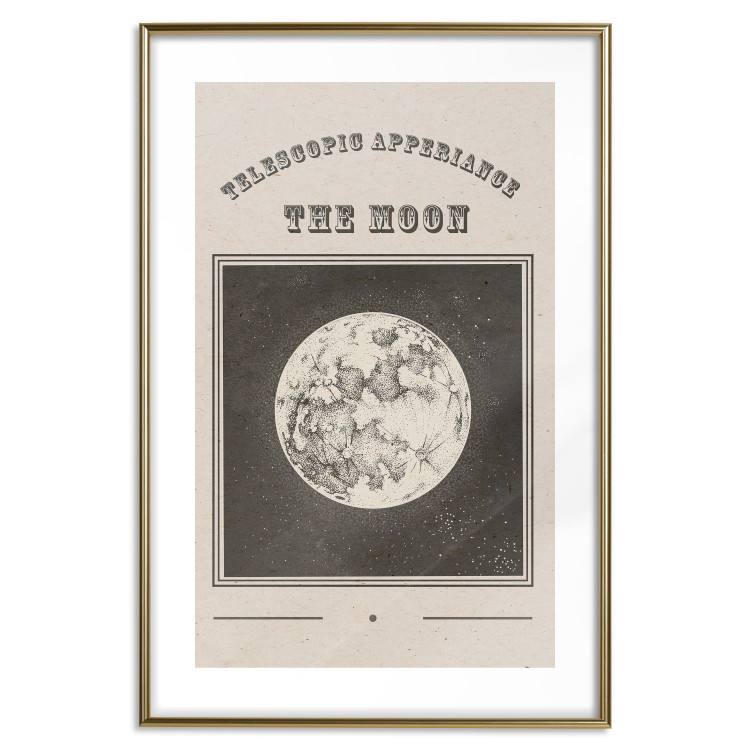 Poster Moon View - Illustration Stylized as an Old Engraving From the Album 146140 additionalImage 25