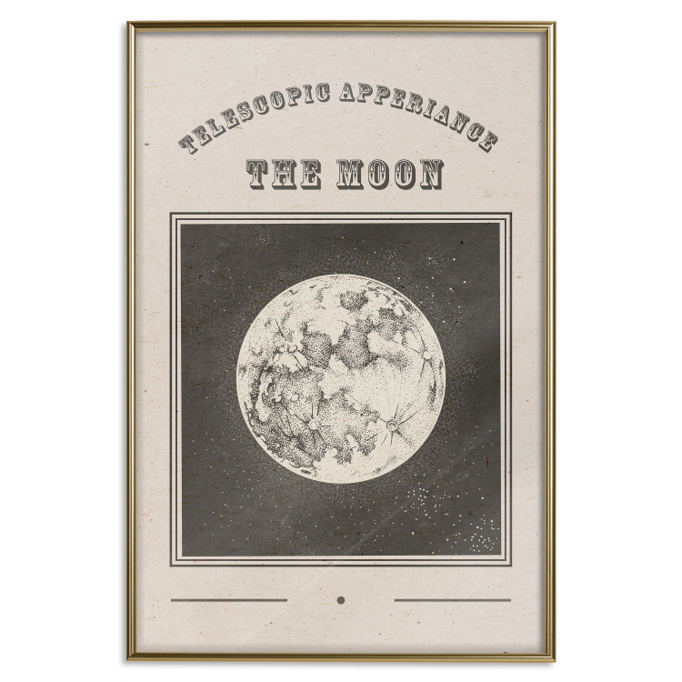 Poster Moon View - Illustration Stylized as an Old Engraving From the Album 146140 additionalImage 23