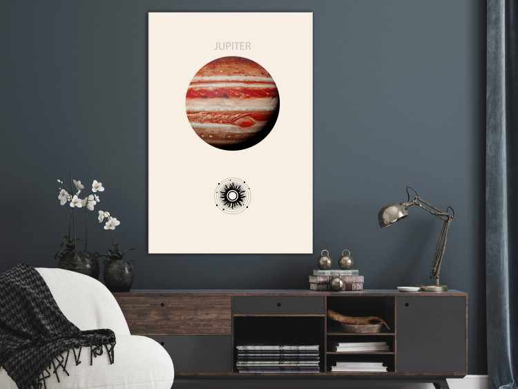 Canvas Art Print Jupiter - Gas Giant, a Planet Surrounded by Clouds 146240 additionalImage 3