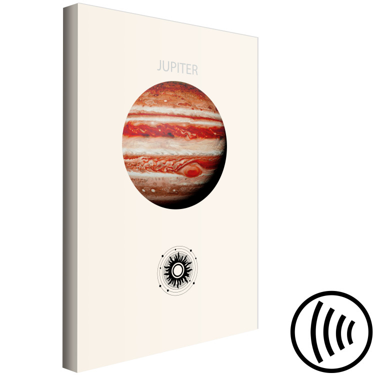 Canvas Art Print Jupiter - Gas Giant, a Planet Surrounded by Clouds 146240 additionalImage 6