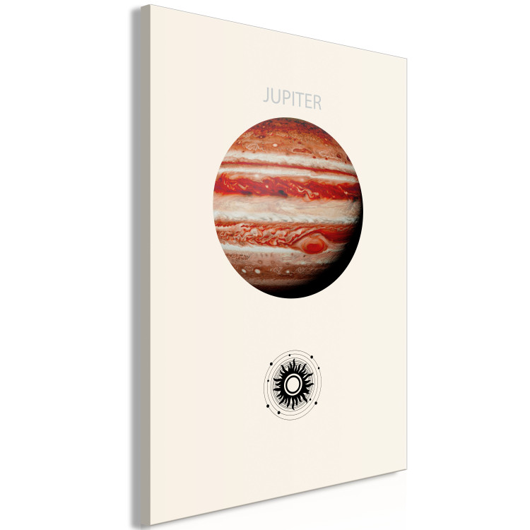 Canvas Art Print Jupiter - Gas Giant, a Planet Surrounded by Clouds 146240 additionalImage 2