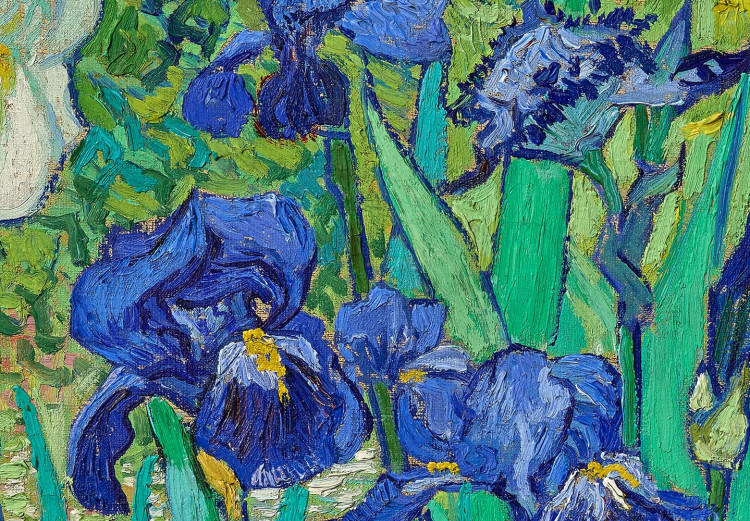 Round Canvas Irises by Vincent Van Gogh - Blue Flowers in the Meadow 148740 additionalImage 4