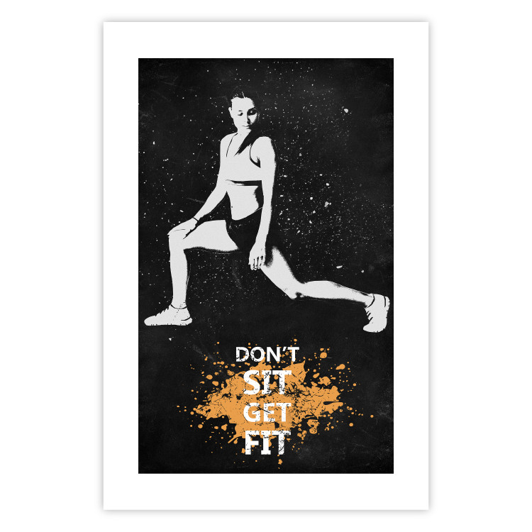 Poster Girl in a Sports Outfit - Motivational Slogan With a Woman Warming Up 148940 additionalImage 19
