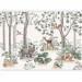 Wall Mural Forest Tale - Watercolor Landscape With Animals for Children 149240 additionalThumb 5