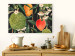 Canvas Exotic Fruits (1-piece) - tropical plants on a black background 149640 additionalThumb 3