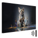 Canvas Art Print AI Bengal Cat - Animal in a Colorful Exploding Puddle - Horizontal 150240 additionalThumb 8