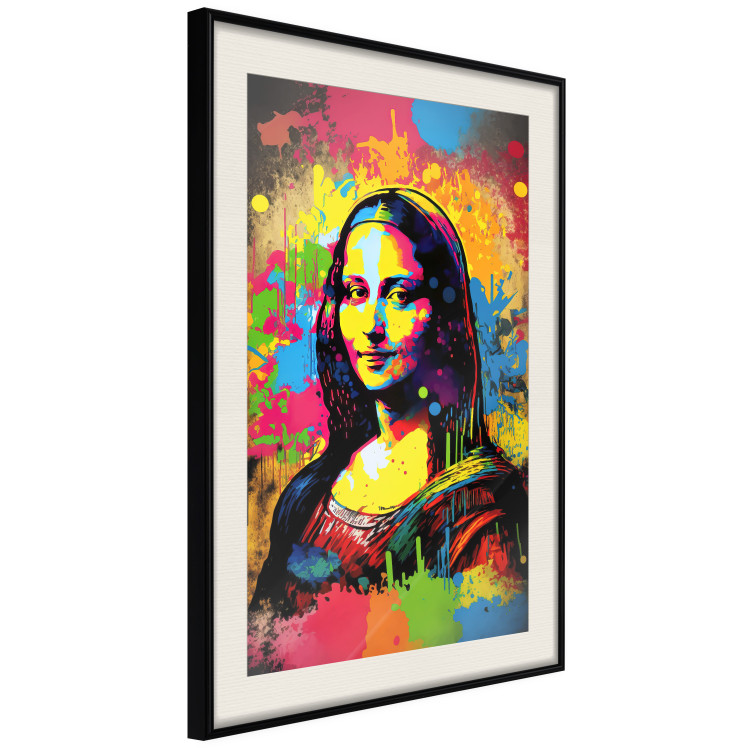 Wall Poster Colorful Portrait - A Work of Leonardo Da Vinci Generated by AI 151140 additionalImage 5