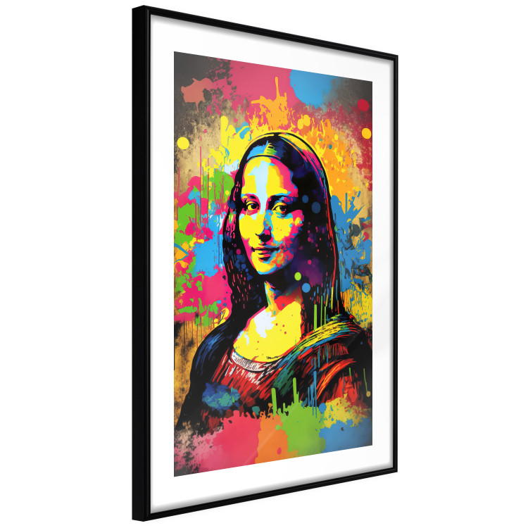 Wall Poster Colorful Portrait - A Work of Leonardo Da Vinci Generated by AI 151140 additionalImage 4