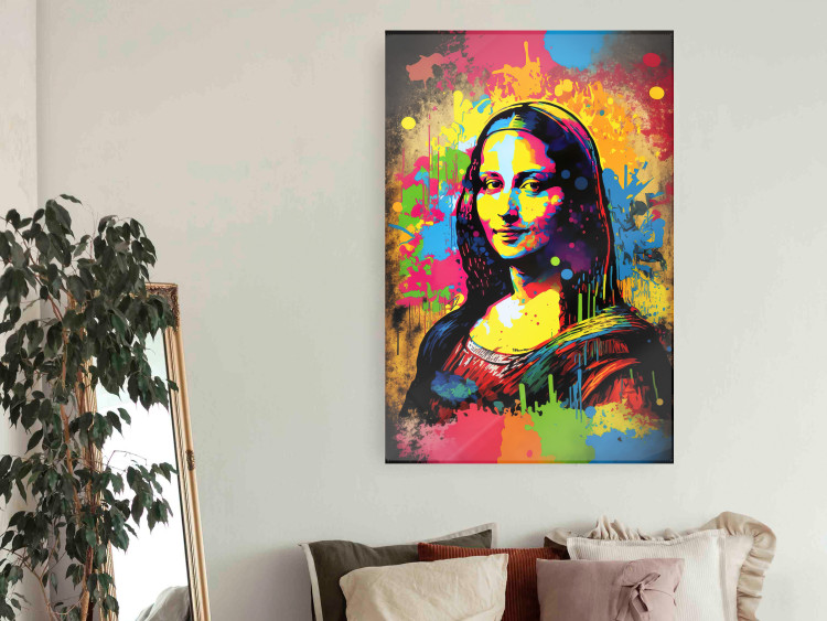 Wall Poster Colorful Portrait - A Work of Leonardo Da Vinci Generated by AI 151140 additionalImage 11