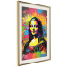 Wall Poster Colorful Portrait - A Work of Leonardo Da Vinci Generated by AI 151140 additionalThumb 6