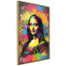 Wall Poster Colorful Portrait - A Work of Leonardo Da Vinci Generated by AI 151140 additionalThumb 2