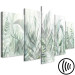Canvas Wild Meadow - Lush Vegetation Intermingled on a White Background 151440 additionalThumb 6