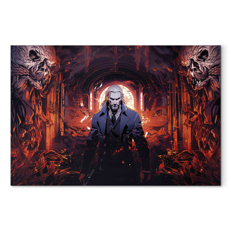 Large canvas print Legendary Demon Hunter - An Anime Created by Artificial Intelligence [Large Format] 151540