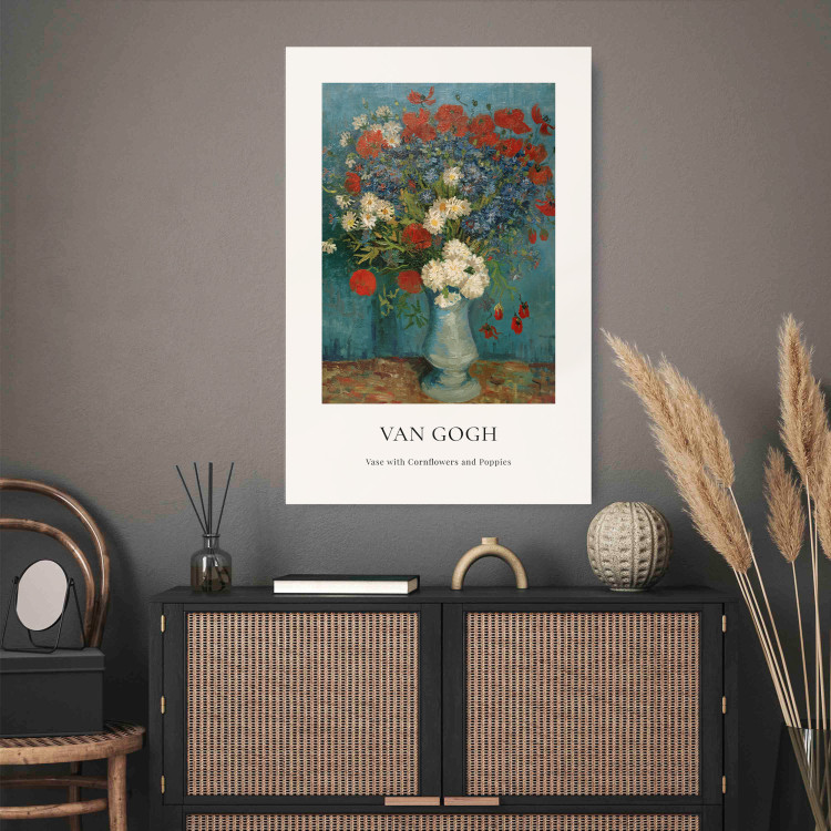 Poster Vase With Cornflowers and Poppies  152140 additionalImage 11