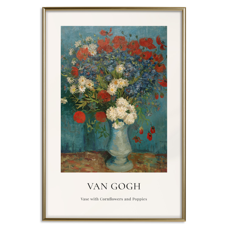 Poster Vase With Cornflowers and Poppies  152140 additionalImage 14