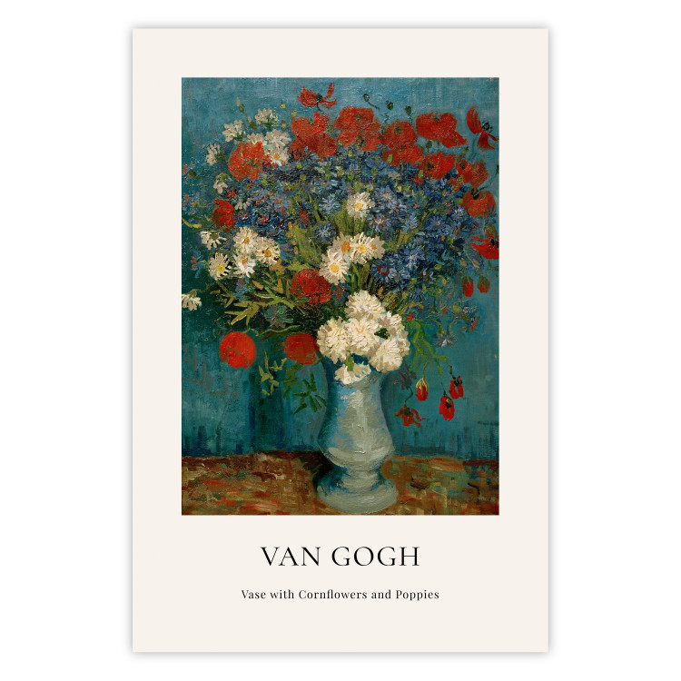 Poster Vase With Cornflowers and Poppies  152140