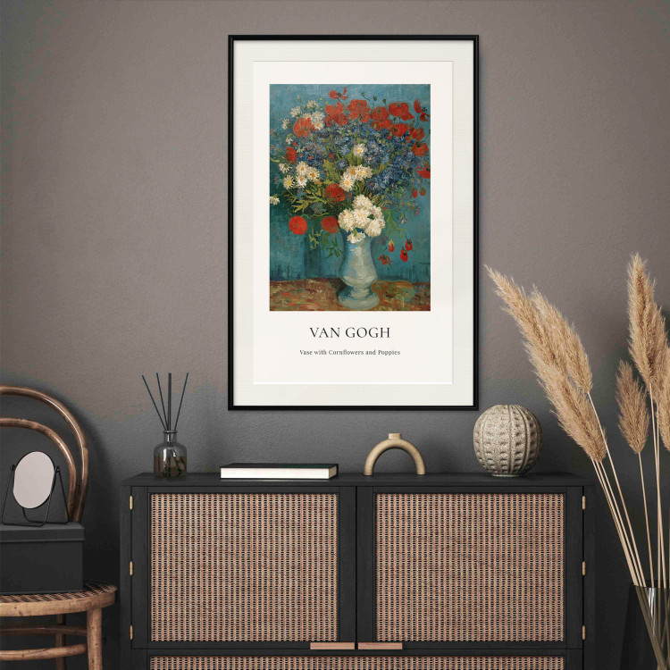 Poster Vase With Cornflowers and Poppies  152140 additionalImage 9