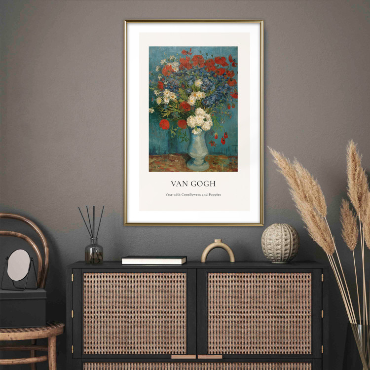 Poster Vase With Cornflowers and Poppies  152140 additionalImage 7