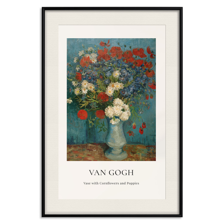 Poster Vase With Cornflowers and Poppies  152140 additionalImage 23