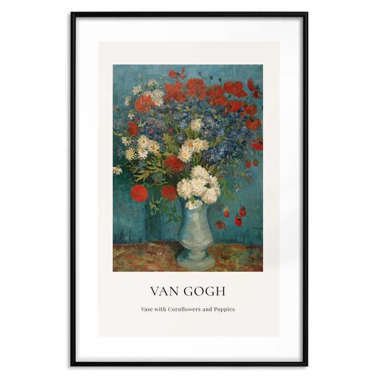 Poster Vase With Cornflowers and Poppies  152140 additionalImage 21