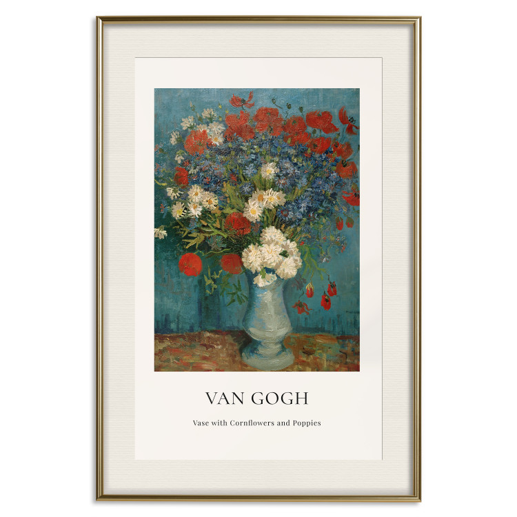 Poster Vase With Cornflowers and Poppies  152140 additionalImage 19