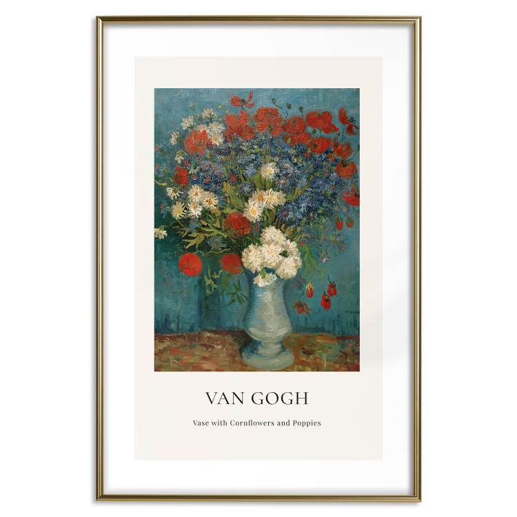 Poster Vase With Cornflowers and Poppies  152140 additionalImage 22