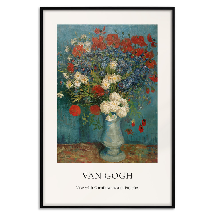 Poster Vase With Cornflowers and Poppies  152140 additionalImage 25