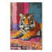 Canvas Art Print Tiger - A Painterly and Colorful Composition With a Wild Animal 159940 additionalThumb 7